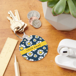 Daisy Mönster, vita Daisy, ditt namn Nyckelring