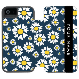 Daisy-mönster, Vita Prästkragar, Ditt Namn