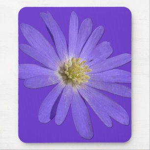 Daisy Mousepad Blåa blommor Computer Decor Musmatta