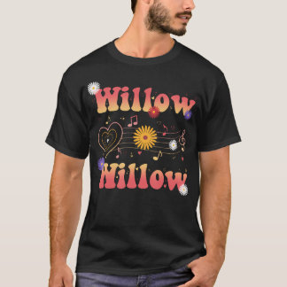 Daisy Music Willow Förnamn Jag Älskar Willow Groov T Shirt