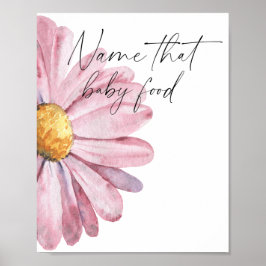 Daisy - namn som livsmedel från baby poster