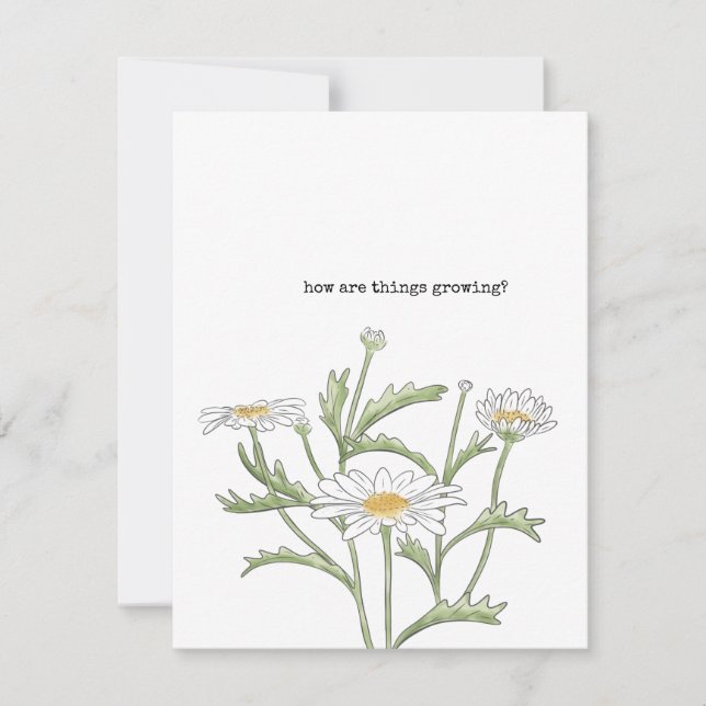 Daisy Note Card Anteckningskort (Framsida)