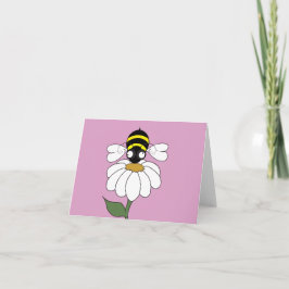 Daisy Note Card (tomt invändigt) Tack Kort