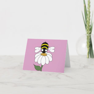 Daisy Note Card (tomt invändigt) Tack Kort