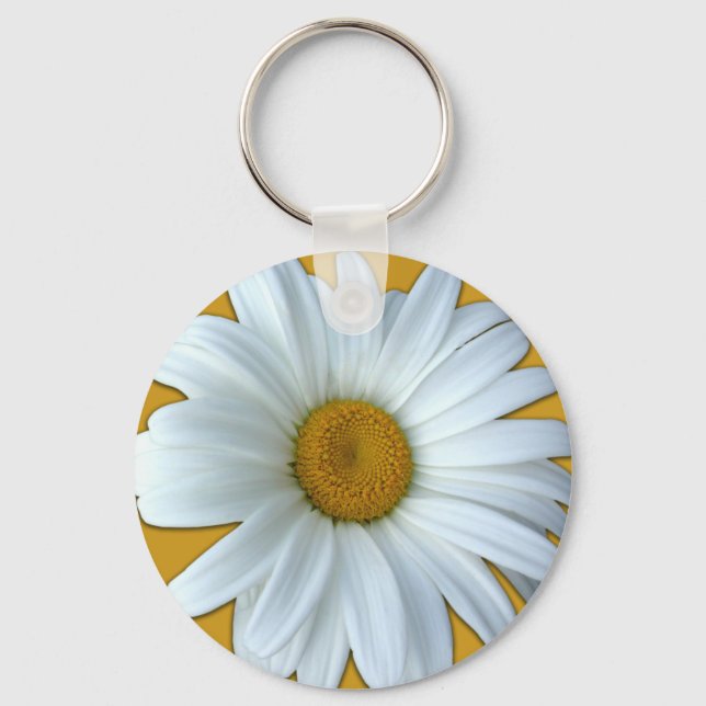 Daisy Nyckelrings FLOMMMYCKET Gult Nyckelring (Framsida)