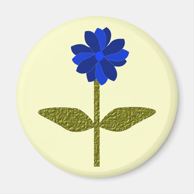 Daisy Ocean Blue Magnet (Framsidan)