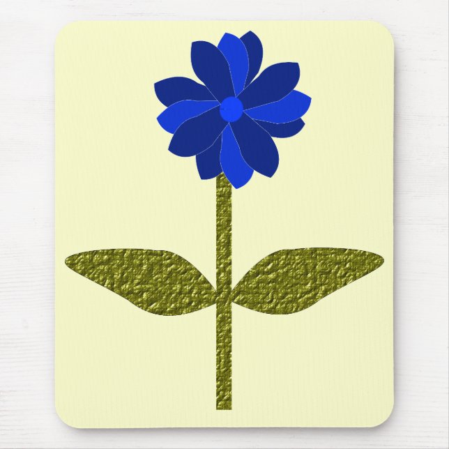 Daisy Ocean Blue Mousepad Musmatta (Framsidan)