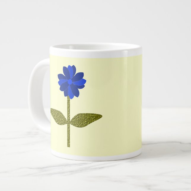 Daisy Ocean Blue Mugg Jumbo Mugg (Framsida vänster)