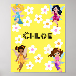 Daisy och älvor poster