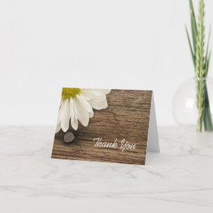 Daisy och Barn Wood Bröllop Bridesmaid Tack Kort