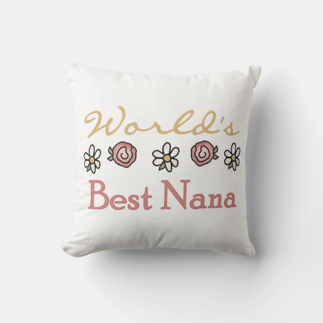 Daisy och bäst Nana för ro gåvor Kudde (Framsida)