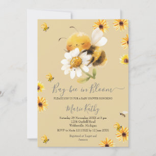 Daisy och Bee Baby i blobinbjudan Inbjudningar