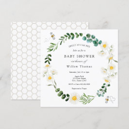 Daisy och Bees Baby Shower Inbjudningar