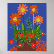 Daisy och brottsbekämpning Phlox Poster