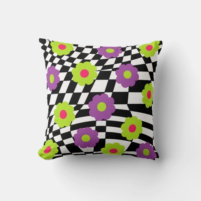 Daisy och Checkers Dekorativ kudde Mod Pillow (Framsida)