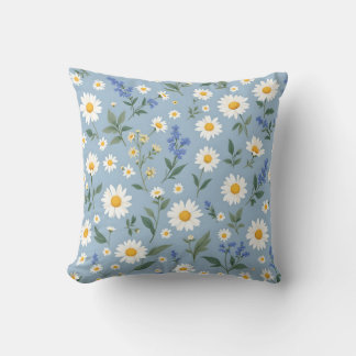 Daisy och drömmar: Ett vismiskt Blommönster Kudde