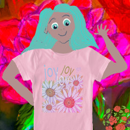 Daisy och faffodils: Blommigt Dreams of Joy T-Shir T Shirt