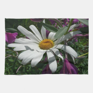 Daisy och Fireweed Wildblomma Kökshandduk