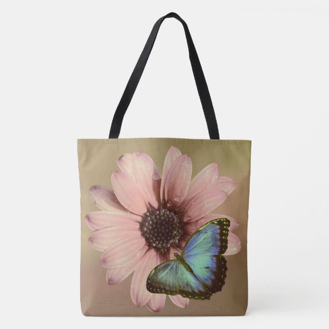 Daisy och fjäril tygkasse (Framsida)