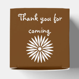 Daisy och fjärilar i Chocolate Favor Box Presentaskar