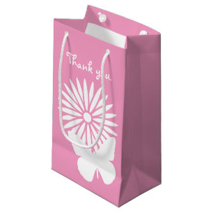 Daisy och fjärilar i Petal Rosa Gift Bag