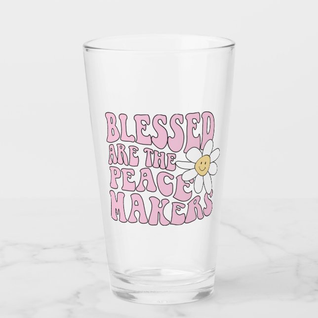 Daisy och fredsmakare Slogan Glaskopp (Framsida)