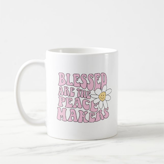 Daisy och fredsmakare Slogan Kaffemugg (Vänster)