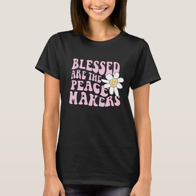Daisy och fredsmakare Slogan T Shirt (Framsida)