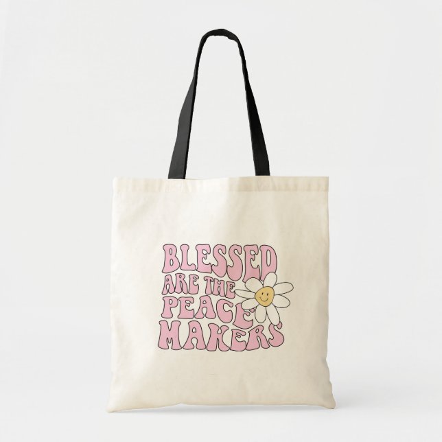 Daisy och fredsmakare Slogan Tygkasse (Framsidan)