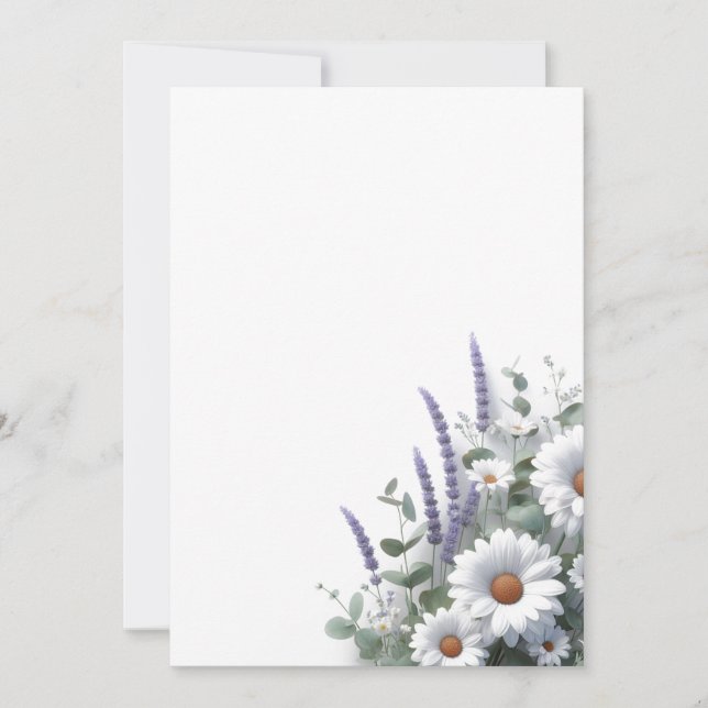 Daisy och Lavender Inbjudningar (Framsida)