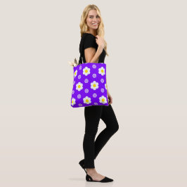 Daisy och Lila och Vita Polka dots Tygkasse