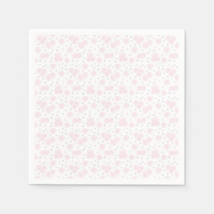 Daisy och punkter - Pastellns Rosa, Gult och Lila Pappersservett