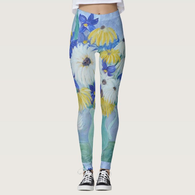 Daisy och ris leggings (Framsida)