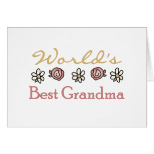 Daisy och Ro World Best Grandma Hälsningskort