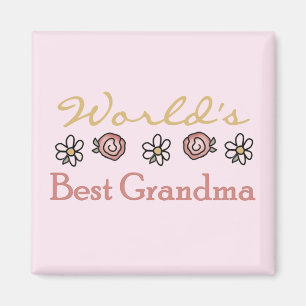 Daisy och Ro World Best Grandma Magnet
