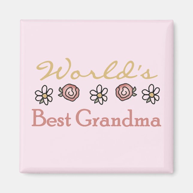 Daisy och Ro World Best Grandma Magnet (Framsidan)