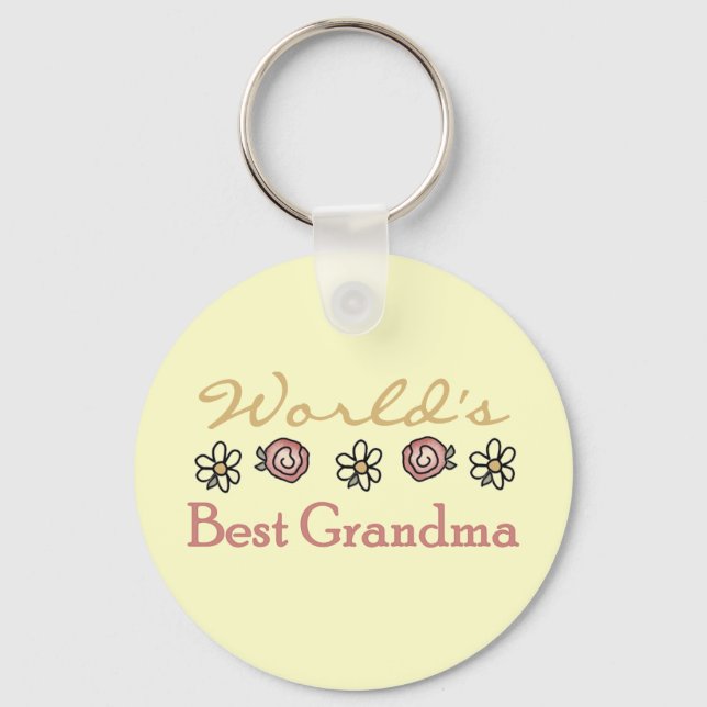 Daisy och Ro World Best Grandma Nyckelring (Framsida)