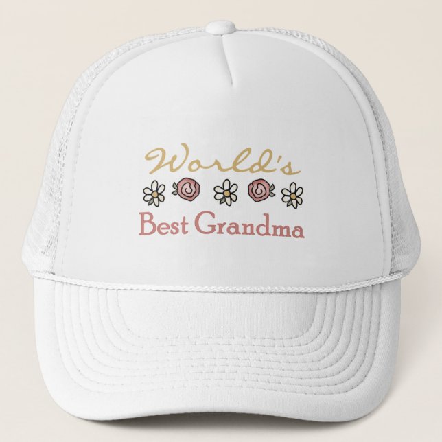Daisy och Ro World Best Grandma Truckerkeps (Framsida)