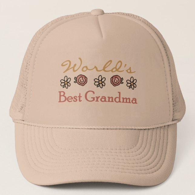 Daisy och Ro World Best Grandma Truckerkeps (Framsida)