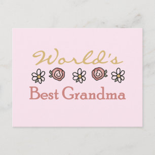 Daisy och Ro World Best Grandma Vykort