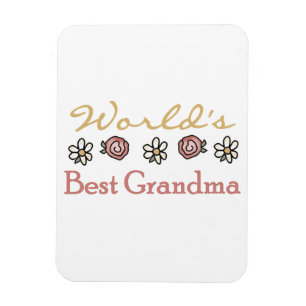 Daisy och Ro World's Best Grandma Gifts Magnet