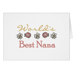 Daisy och Ro World's Best Nana Tshirts Hälsningskort