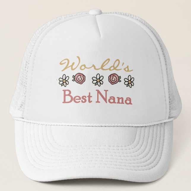 Daisy och Ro World's Best Nana Tshirts Keps (Framsida)