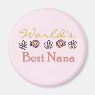 Daisy och Ro World's Best Nana Tshirts Magnet
