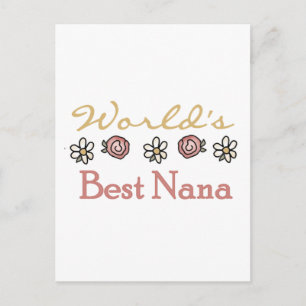 Daisy och Ro World's Best Nana Tshirts Vykort