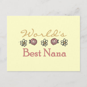 Daisy och Ro World's Best Nana Tshirts Vykort