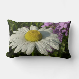 Daisy och sommar Lilac Wildblomma Lumbarkudde