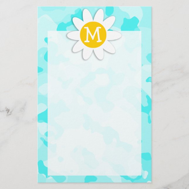 Daisy om Celeste Camo; Camouflage Brevpapper (Framsida)