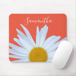 Daisy Orange Elegant Vitskript Musmatta