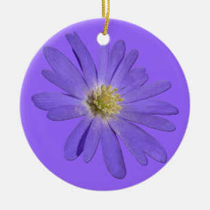 Daisy Ornament Lila blommor Juldag Dekoration